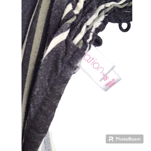 Black & White stripe jump suit SZ M - Picture 5 of 6